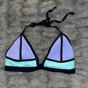 Target color block bikini top